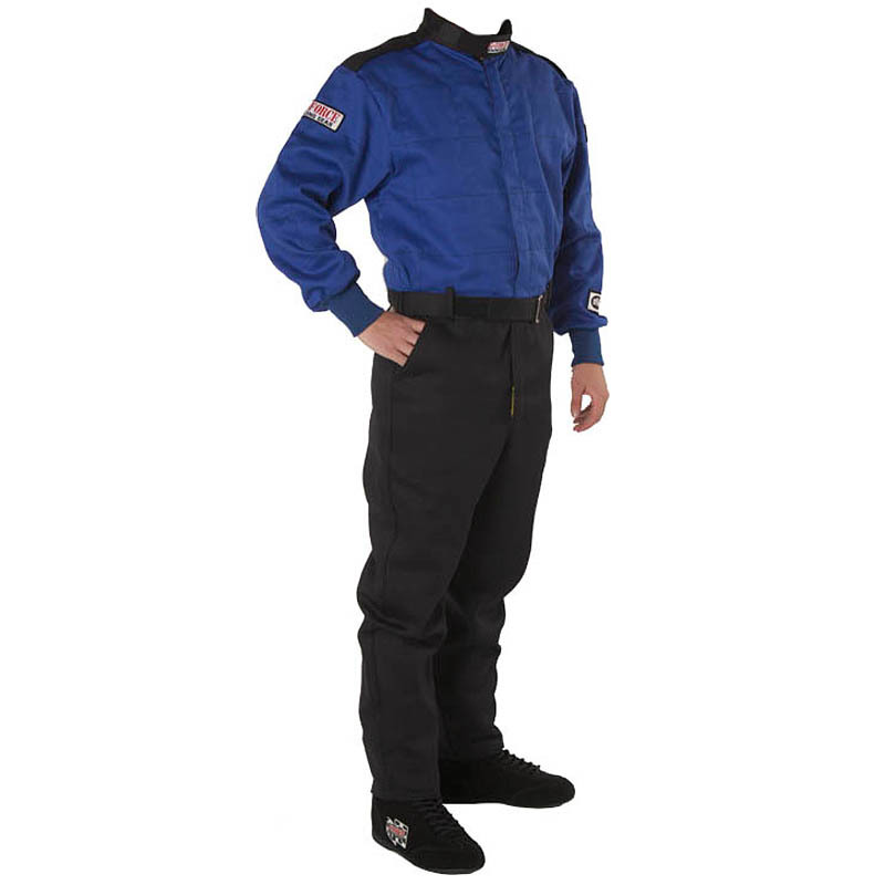 G-FORCE GF525 Driving Suits 4525MEDBU Suit, GF525, One-Piece, Multiple Layer, Pyrovatex, Medium, Blue Top, Black Bottom, Each thumbnail 4