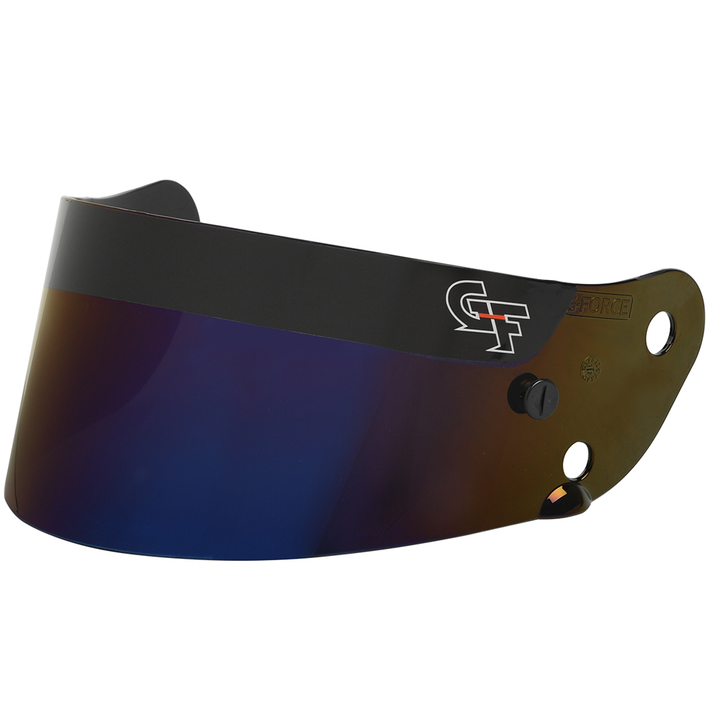 G-Force Racing Gear 8705 Helmet Shield, R17, Blue Mirrored, G-Force REVO / Rift Helmets, Each
