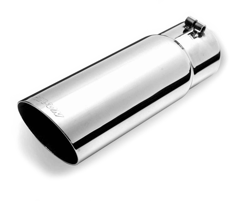 Gibson Round Single Wall Angle-Cut Tip - 3.5in OD/2.75in Inlet/10in Length - Stainless thumbnail 4