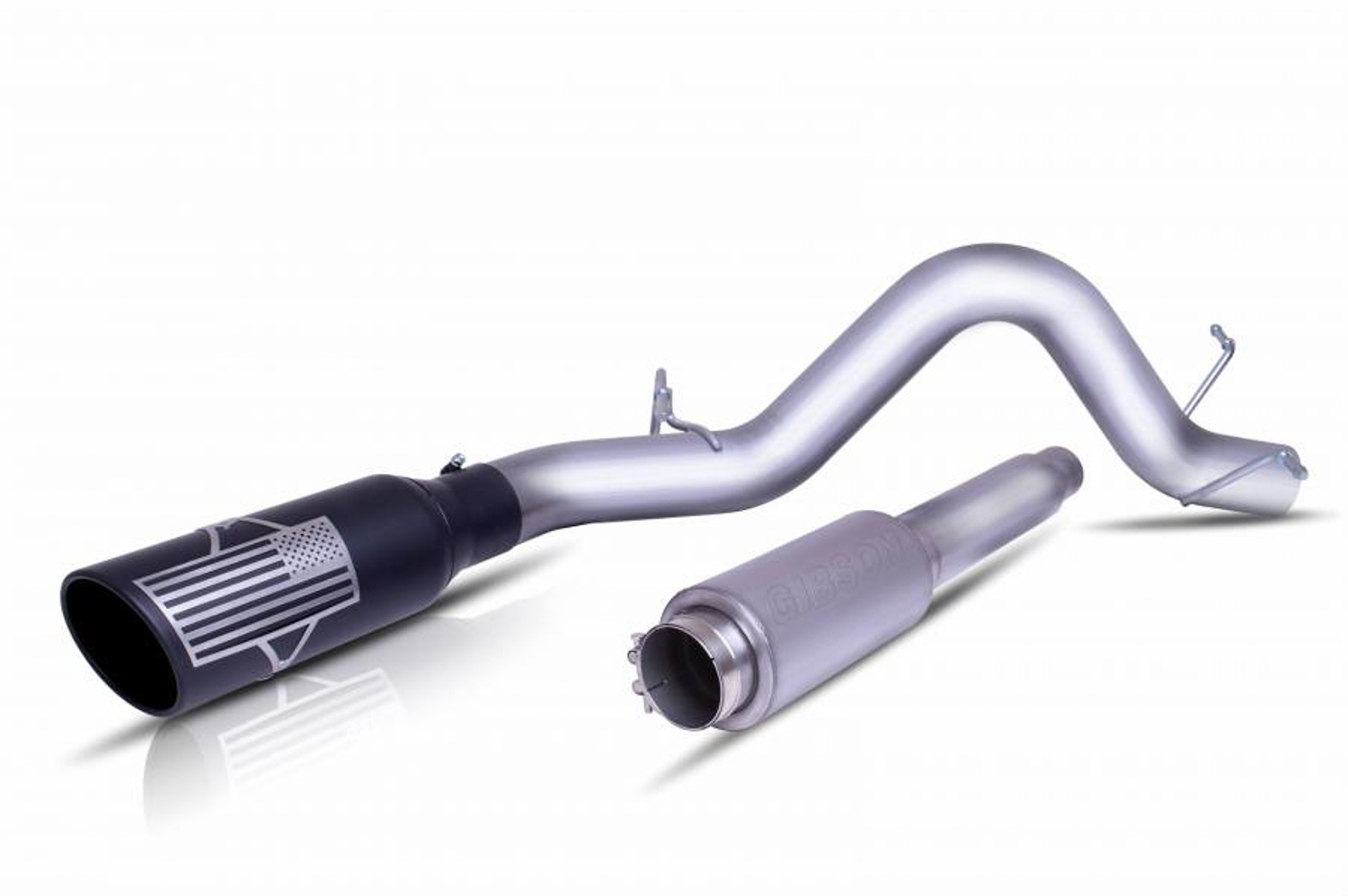 Gibson 20-21 Ford F250/F350 7.3L 4in Patriot Series Cat-Back Single Exhaust System Stainless thumbnail 4