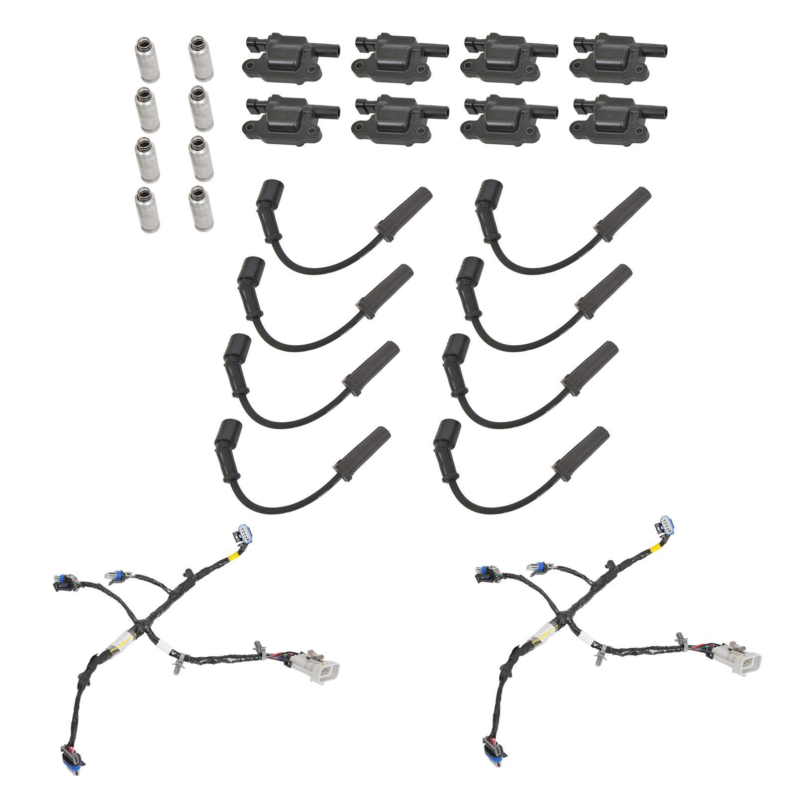 Ignition Coil Pack - Epoxy Filled - Female Socket - Coil Wire / Wire Harness Included - GM LS-Series / GM GenV LT-Series - Kit