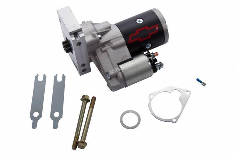 Chevrolet Performance High Torque Mini Starters 19433448 Starter, Mini, Inline, Dual Bolt Pattern, Black/Natural, Chevy, 153/168-Tooth Flywheel, Each thumbnail 4