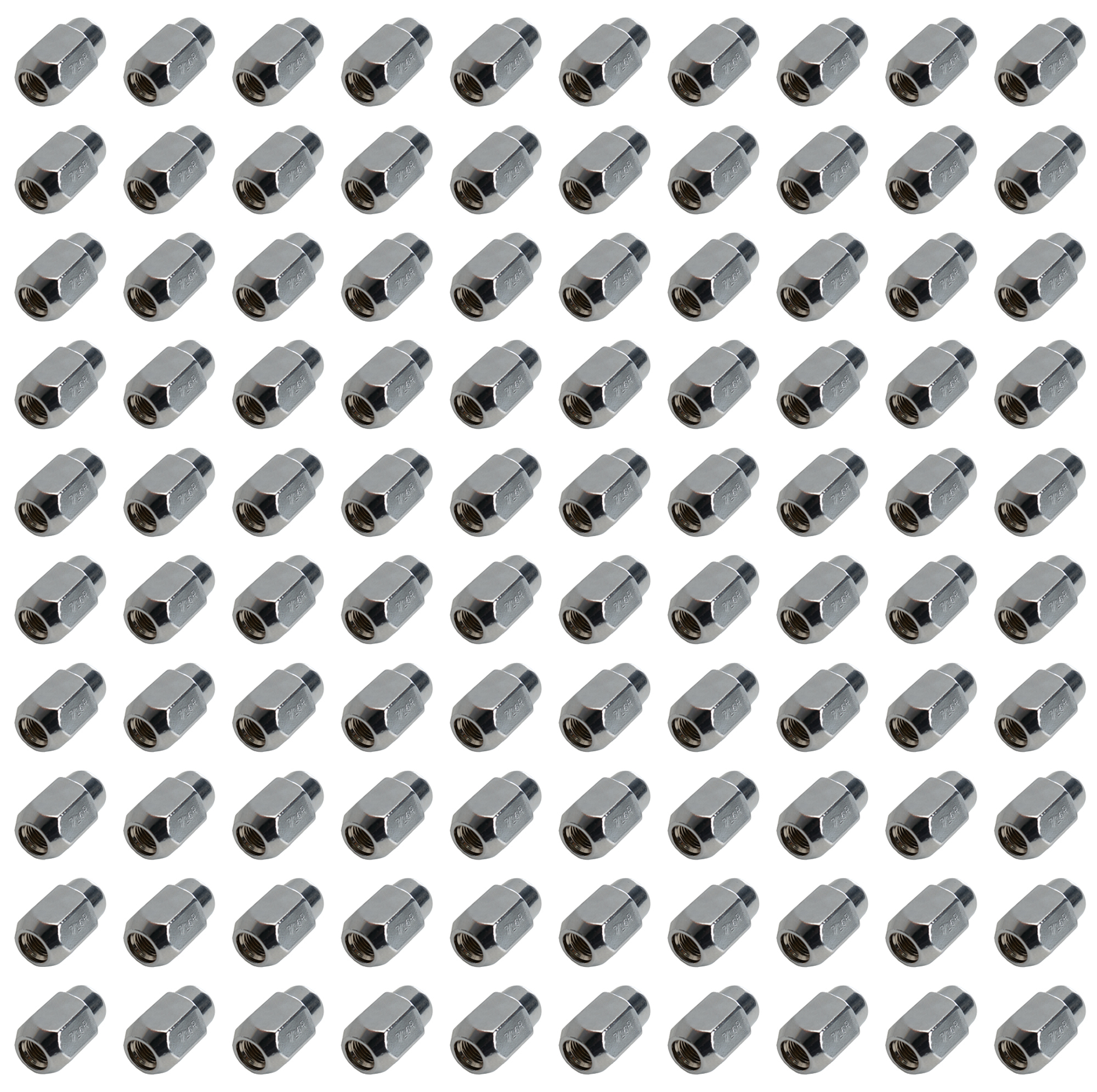 100 Lugnuts 7/16 Acorn 13/16 Hex