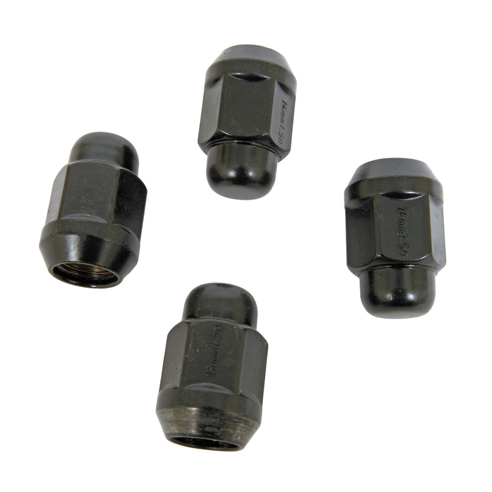 Gorilla Lug Nuts 91147BCB Acorn Bulge Black Chrome (13/16" Hex) Bagged 14mm x 1.50 thumbnail 2