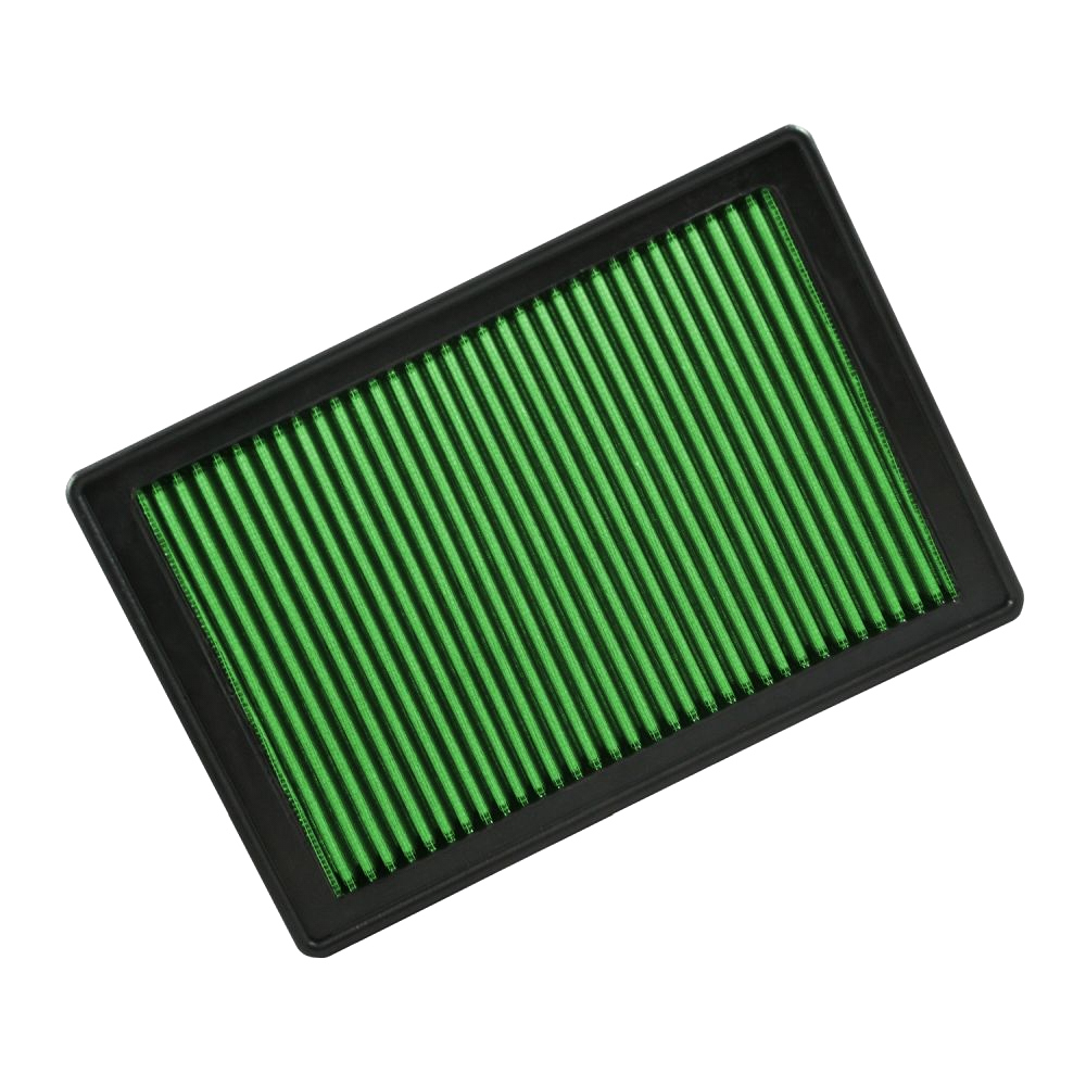 Green Filter High Performance Factory Replacement Air Filters 2075 Element, Woven Cotton, Green, Ford, Lincoln, Mercury, Each thumbnail 2