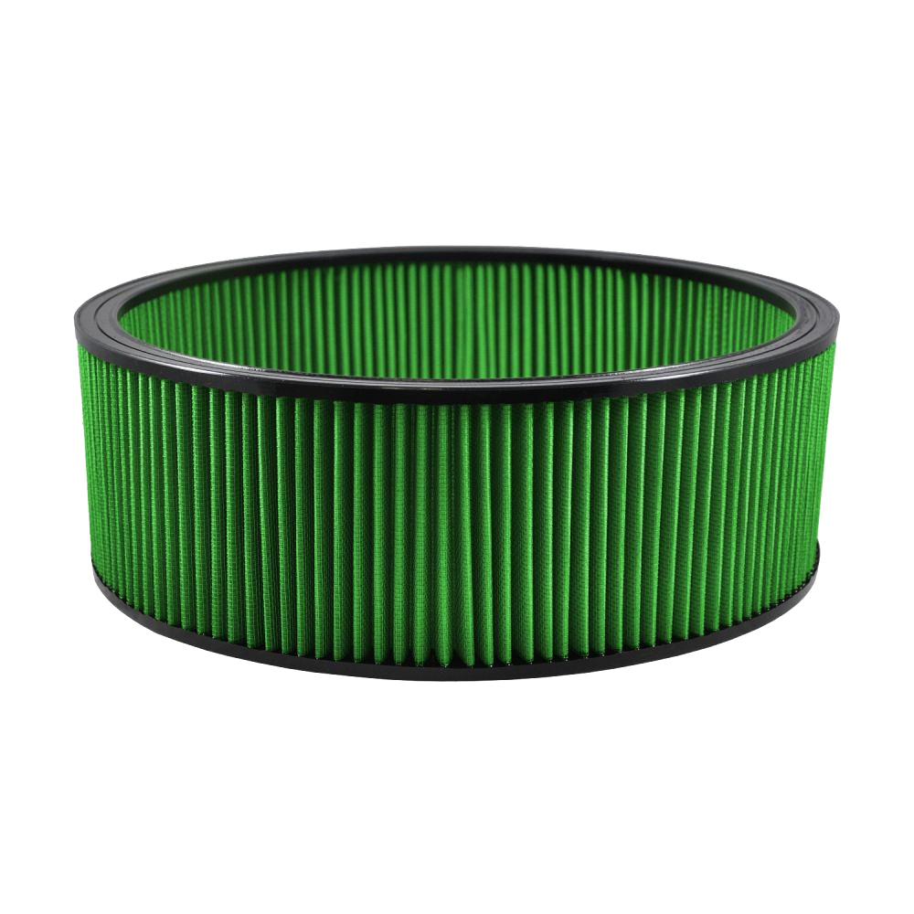 Green Filter High Performance Universal Air Filters 7113 Filter, Round, Woven Cotton, Green, 16.25 in. Diameter, 7.00 in. Height, Each thumbnail 2