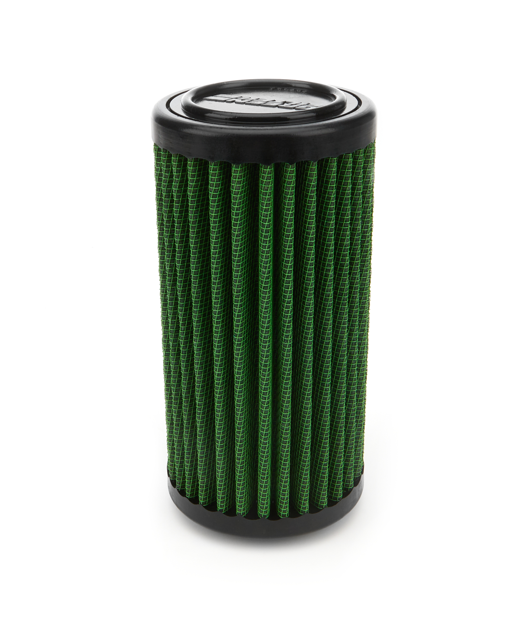 Air Filter Element - Round - 3.5 in Diameter - 7 in Tall - 2 in Flange - Reusable Cotton - Green - Universal - Each
