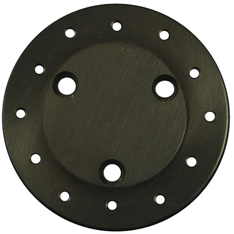 Steering Wheel Adapter - 6-Bolt Wheel to 3-Bolt Quick Release Hub - Aluminum - Black Anodized - Universal - Each