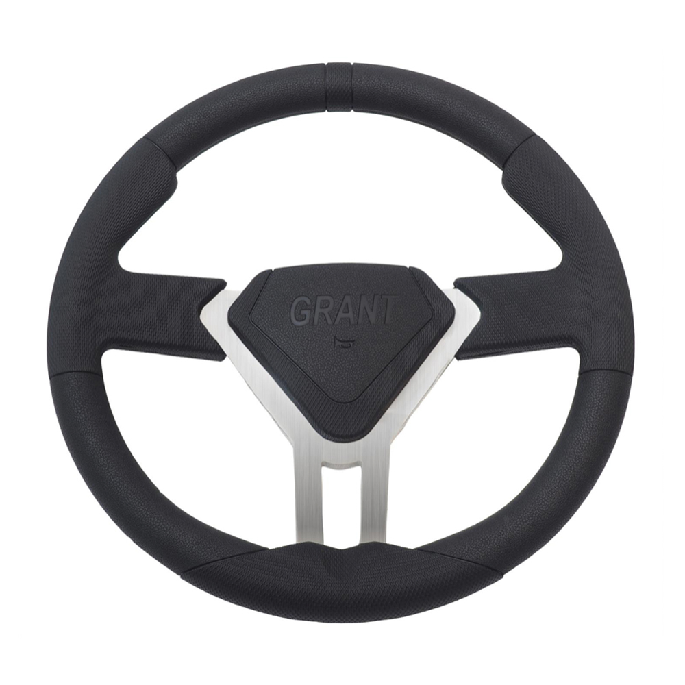 Grant Products Steering Wheels 498 Wheel, 13.5" Performance PRO EGDE Wheel Aluminum Poke Black Grip thumbnail 2
