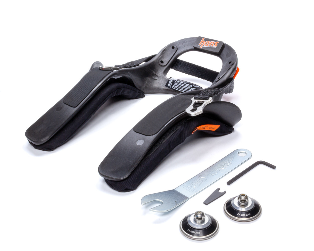 Head and Neck Support - HANS III Model 20 - SFI 38.1 - Sliding Post Tether - Plastic - Youth - Kit