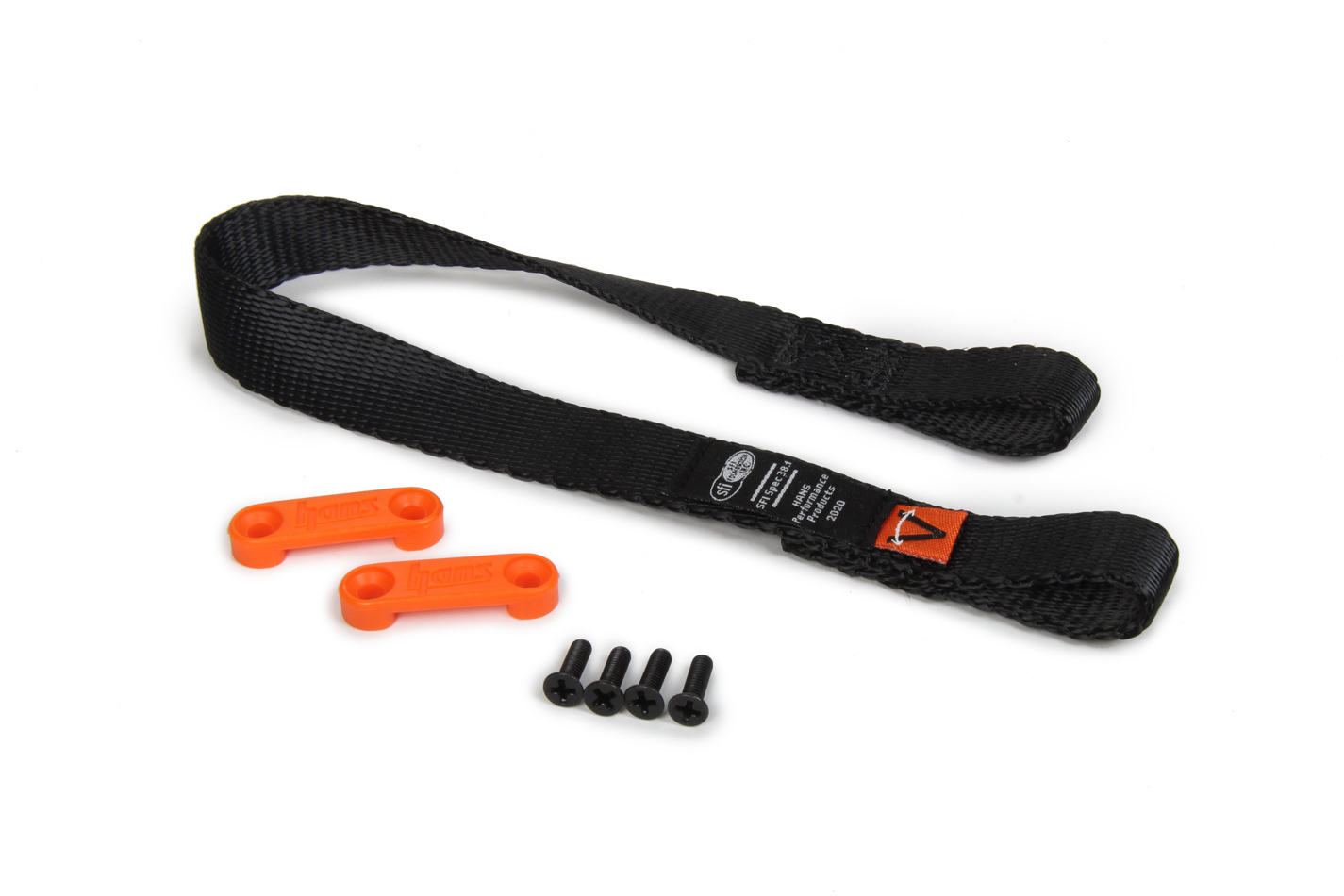 Hans TK1241.4S Head and Neck Support Tether, Sliding Quick Click Tether, Replacement, 17 in Length, Black, Sport II, Head and Neck Support, Kit