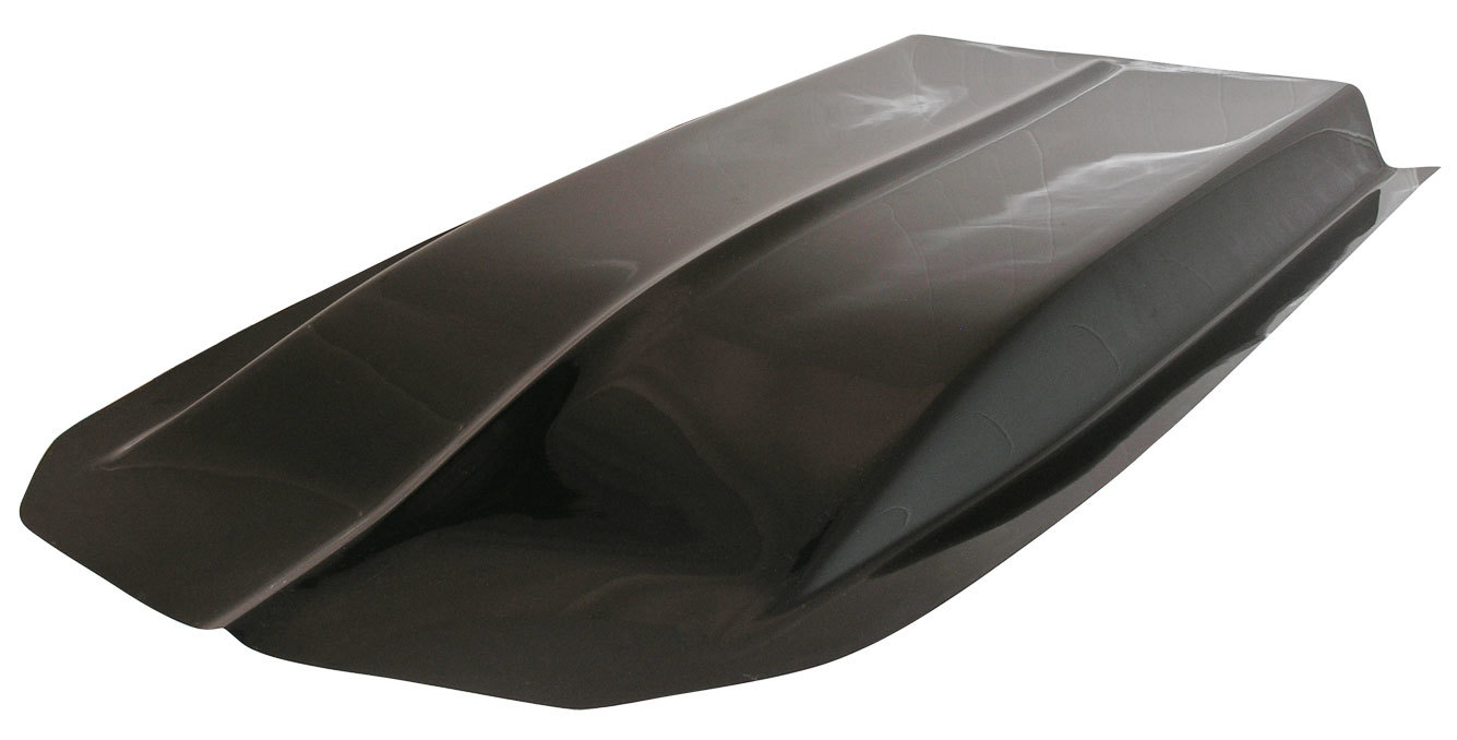 Hood Scoop - Z-28 Style - 3 in Height - 55 in Long - Fiberglass - Black - Each