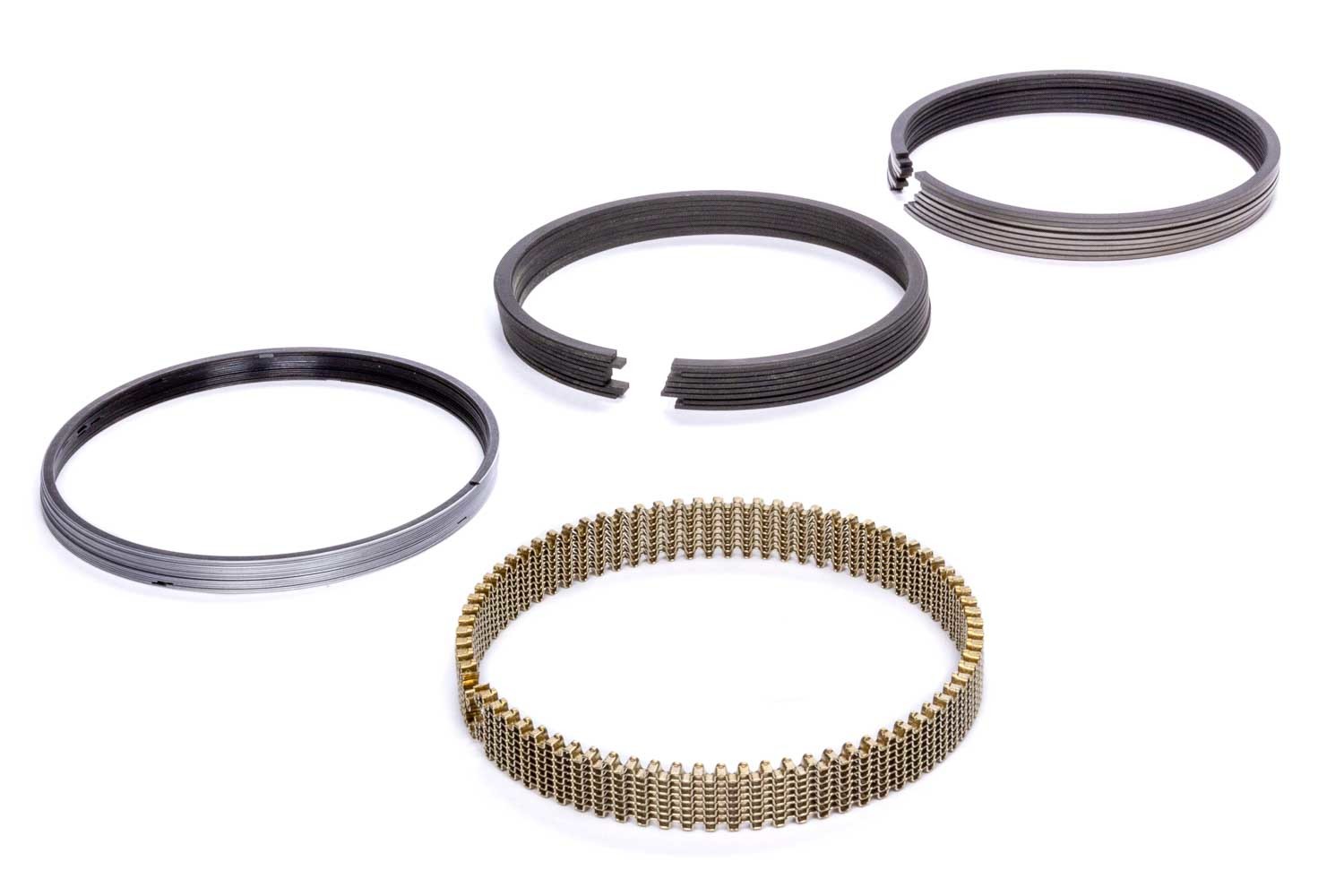 Hastings Piston Rings SM8560020 Piston Rings, Racing Rings, 3.937 in Bore, Drop In, 1.5 x 1.5 x 3.0 mm Thick, Standard Tension, Steel, Plasma Moly, 8-Cylinder, Kit