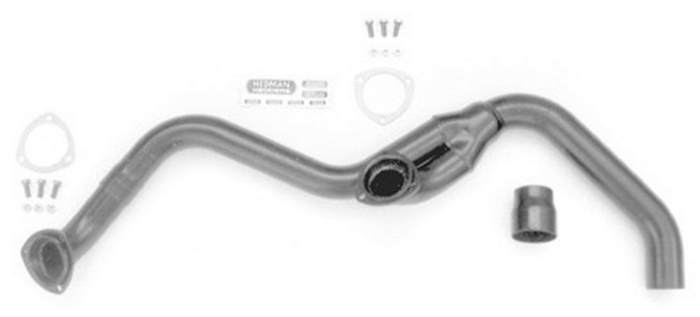 Hedman Hedders 17470 Exhaust Y-Pipe, 2-1/4 in Inlet, 2-1/2 in Outlet, Steel, Natural, Small Block Chevy, GM F-Body 1982-92, Each