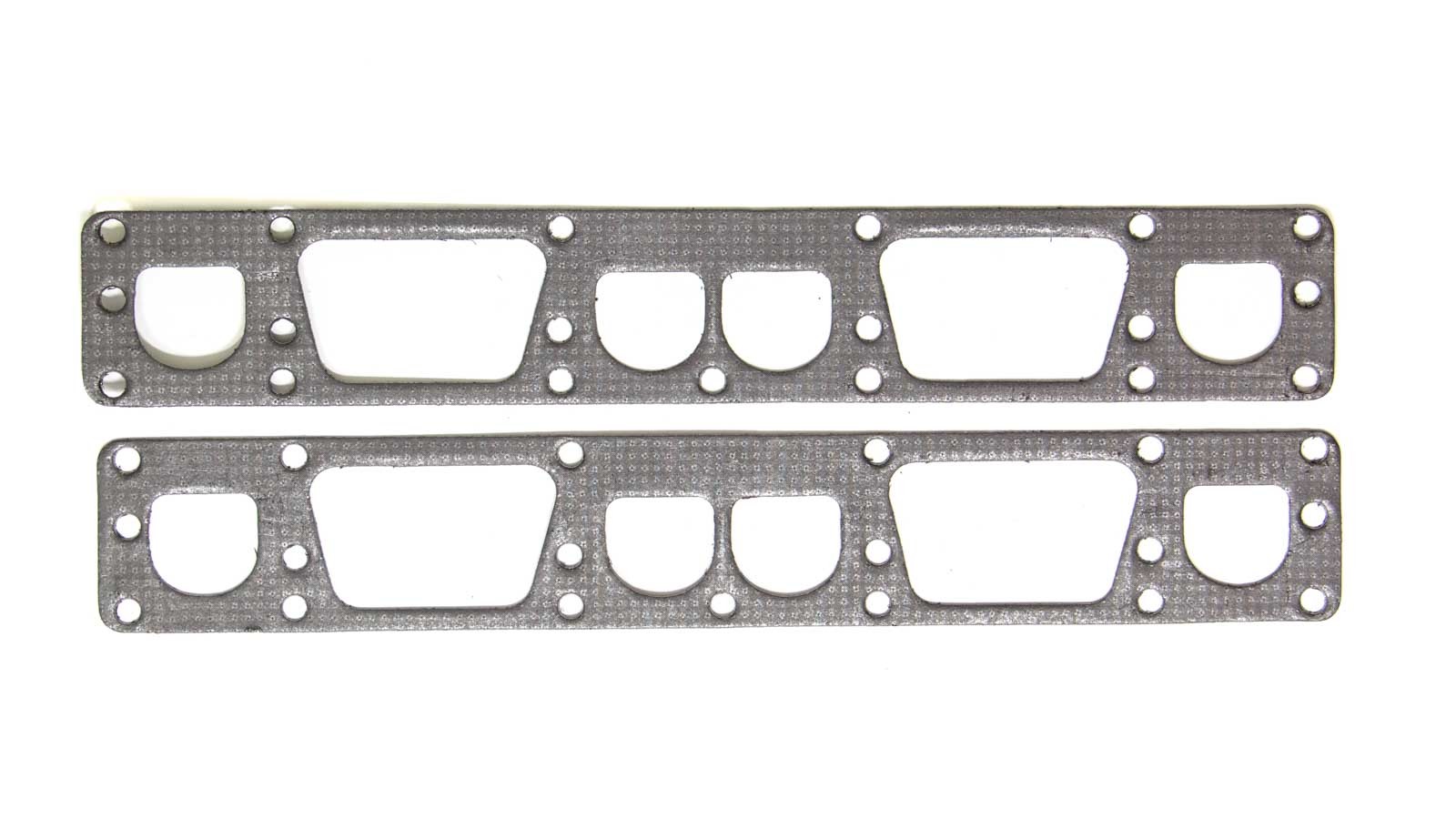 Exhaust Header / Manifold Gasket - Husler - Inner - 1.560 x 1.700 in D Port - Steel Core Laminate - Small Block Mopar - Pair