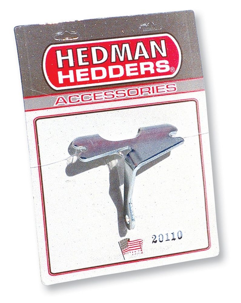 Hedman Hedders 20110 Air Conditioning Bracket, Driver / Passenger Side, Head Mount, Steel, Zinc Oxide, Stock Compressor, Short Water Pump, Small Block Chevy, Each