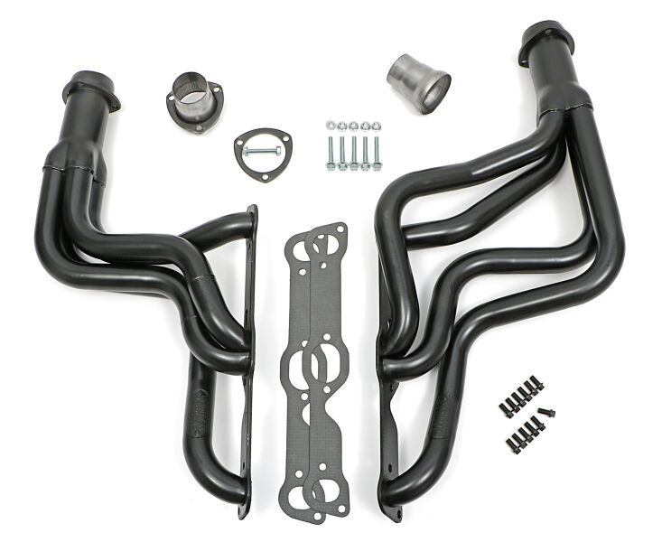 Hedman Street Headers for 1964-1972 GTO, LEMANS, 1964-1970 TEMPEST - 35260 Headers, Street, Long Tube, Steel, Temporary Paint, Pontiac, 326-455, Pair thumbnail 9