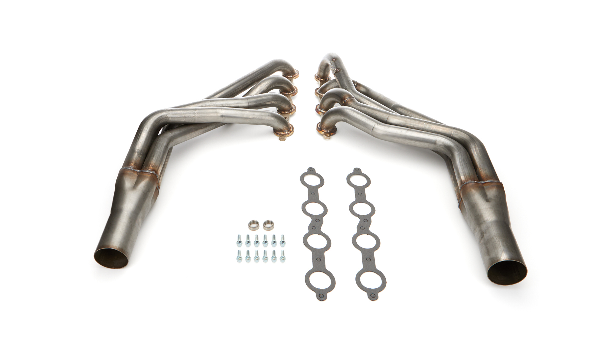Headers - Long Tube - 1.875 in Primary - 3 in Collector - Stainless - Natural - GM LS-Series - GM Fullsize SUV / Truck 1967-98 - Pair
