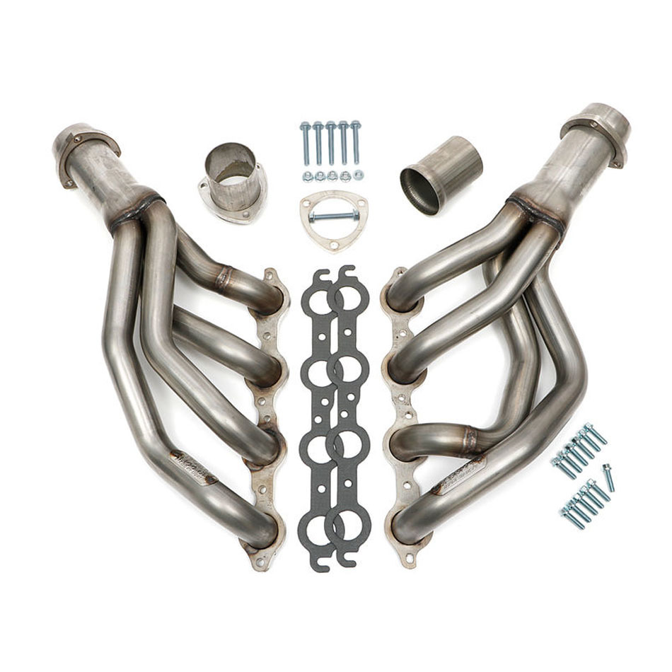 Hedman Hedders 62710 - Headers, 1-3/4 in Primary, 3 in Collector, Stainless, Natural, GM LS-Series, GM F-Body 1967-69, Pair
