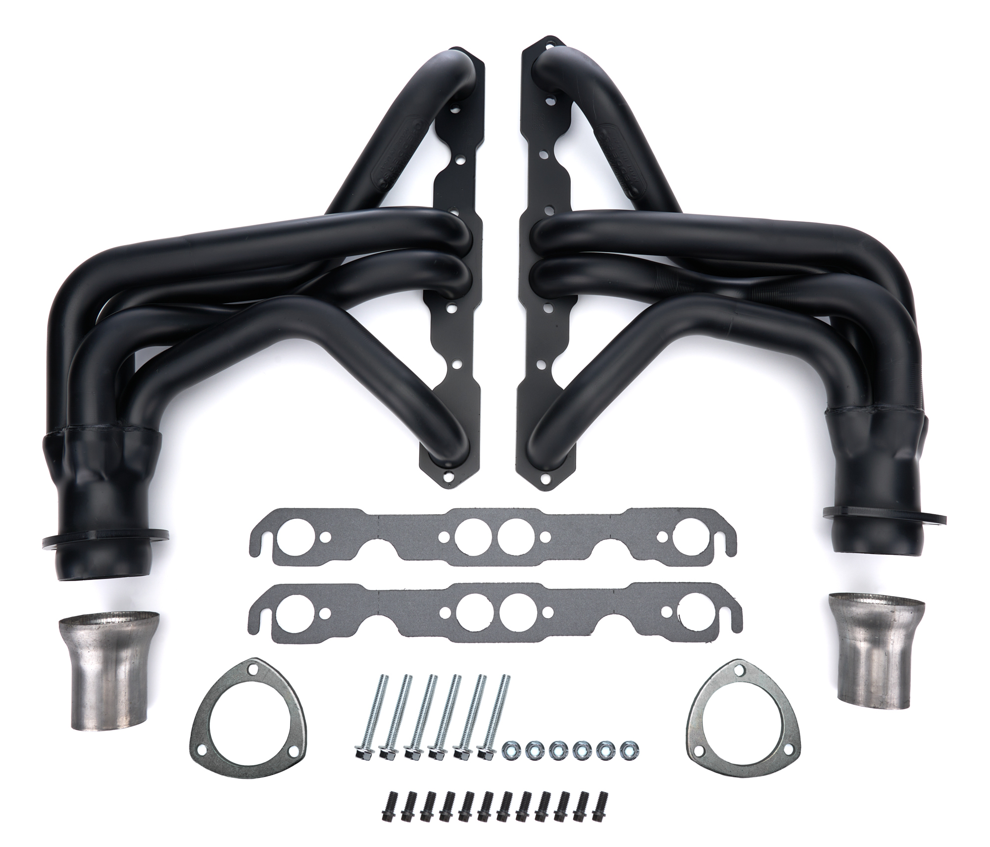 Hedman Street Headers 69233 Headers, Street, Long Tube, Steel, Black Ceramic Coated, Chevy, GMC, Pair thumbnail 4