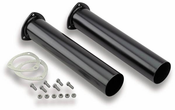 Hooker Headers 11235 - Collector Reducer Extension, 3-1/2 in 3-Bolt Inlet to 3-1/2 in Outlet, 18 in Long, Gaskets / Hardware Included, Steel, Black Paint, Pair