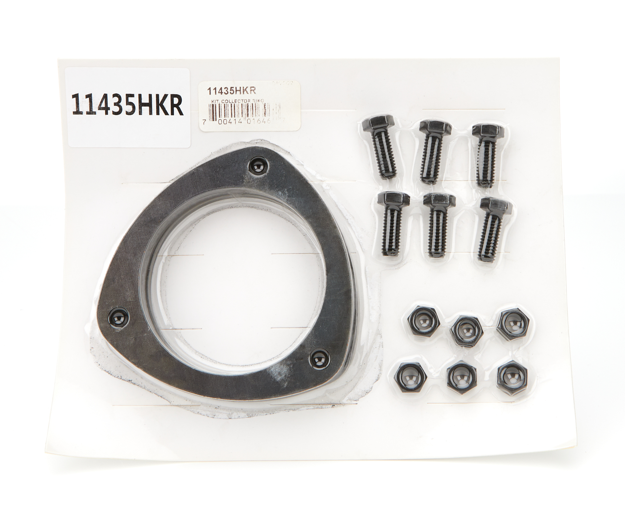 Hooker Headers 11435 Collector Ring, Super Competition, 3-1/2 in, 3-Bolt Flange, Gaskets, Hardware Included, Steel, Natural, Kit