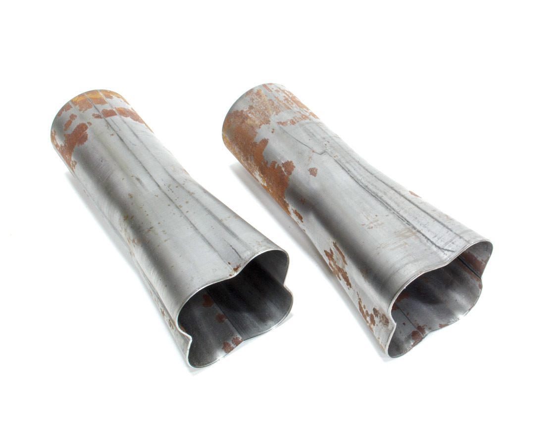 Hooker Headers 11530 Collector, Formed, Weld-On, 4 x 1-3/4 in Primary Tubes, 3 in Outlet, 10 in Long, Steel, Pair