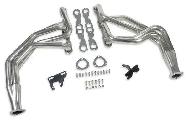 Hooker Headers 2452-2 - Headers, Competition, 1-5/8 in Primary, 2-1/2 in Collector, Stainless, Natural, Small Block Chevy, GM Fullsize SUV / Truck 1963-91, Kit