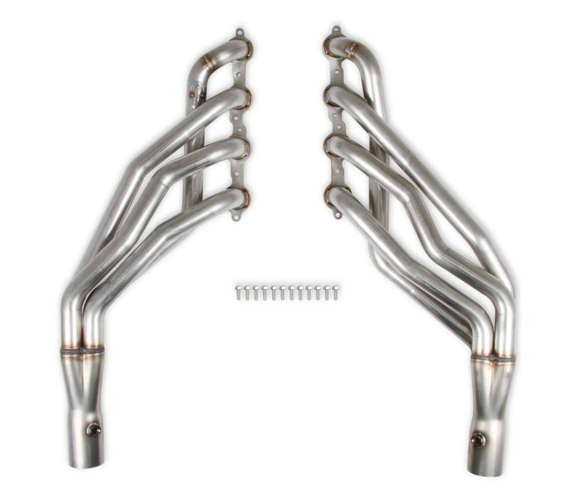 Hooker Headers BH13239 - Headers, Blackheart, 1-7/8 in Primary, 3 in Collector, Stainless, Natural, GM LS-Series, GM Fullsize Truck 1975-87, Kit