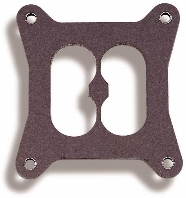 Holley Carburetor Base Plate Gaskets 108-18 Gaskets, Plate, Mounting, 4-Barrel, Square Bore, Divided Center, 0.313 in. Thick, Paper Material, for Models 4010, 4150, 4160, Each thumbnail 2