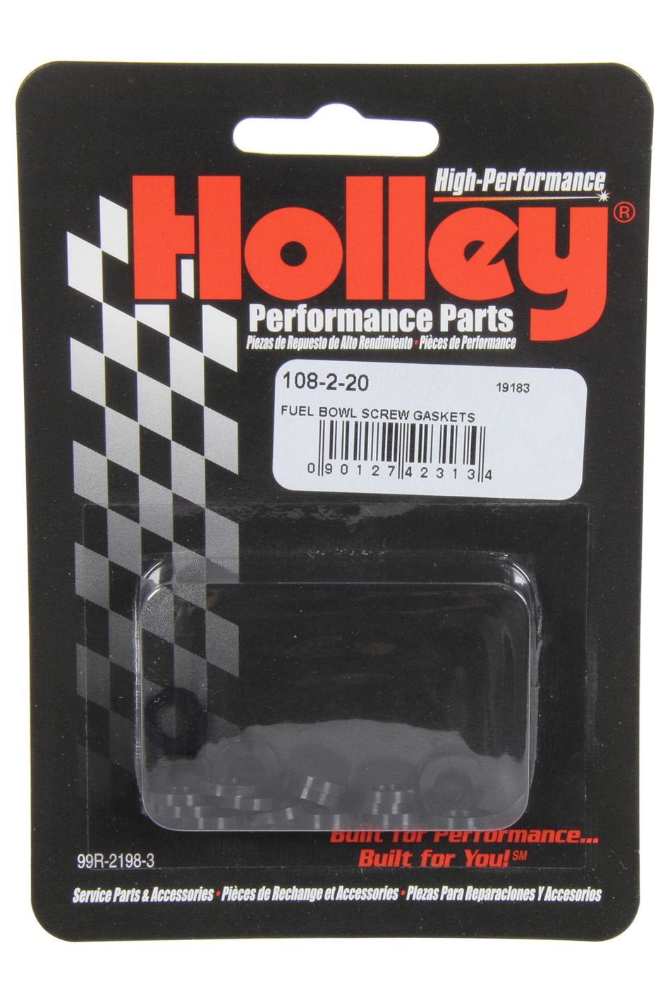 Holley 108-2-20 - Fuel Bowl Screw Gasket, Nylon, Holley Carburetors, Set of 20