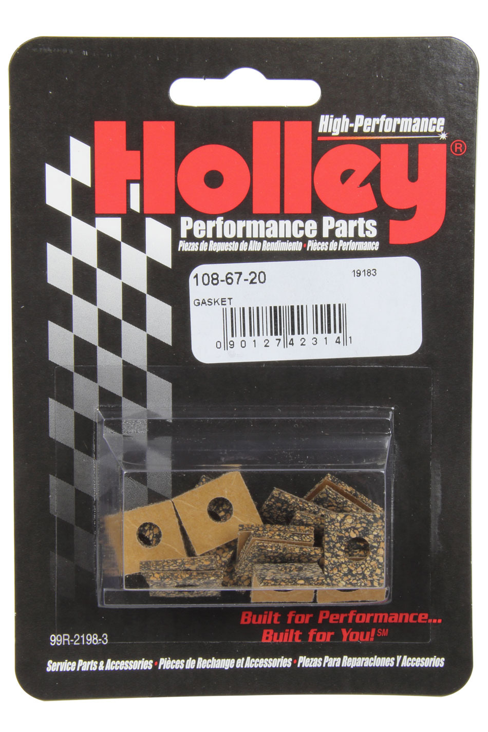 Holley 108-67-20 Vacuum Passage Gasket, Choke / Vacuum Secondary Housing, Cork, Holley Carburetors, Set of 20