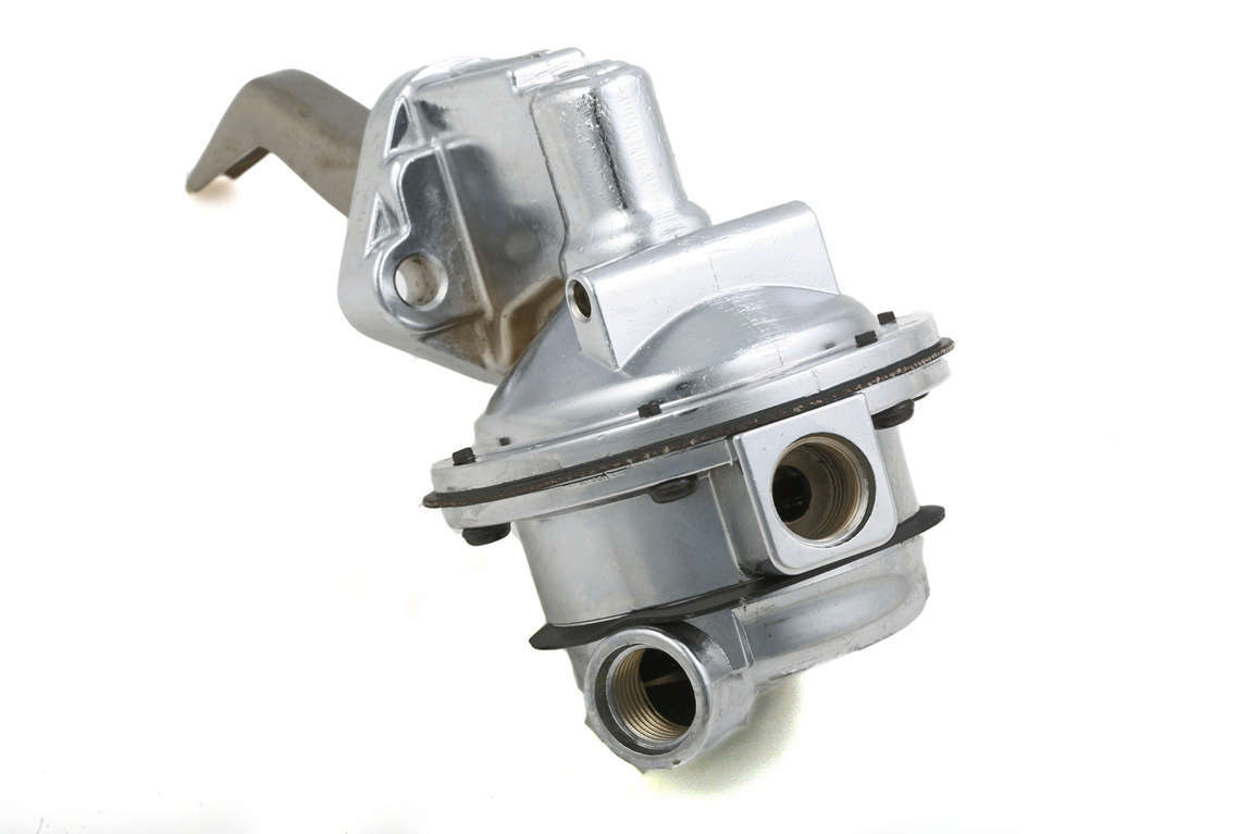 Fuel Pump - Mechanical - 170 gph - 8 psi - 8 AN Female O-Ring Inlet / Outlet - Aluminum - Polished - Gas - Small Block Ford - Each