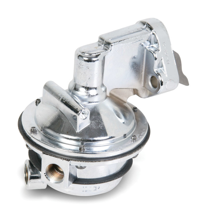 Fuel Pump - Mechanical - 110 gph - 6.5-8 psi - 3/8 in NPT Female Inlet / Outlet - Aluminum - Polished - Gas - Small Block Chevy - Each