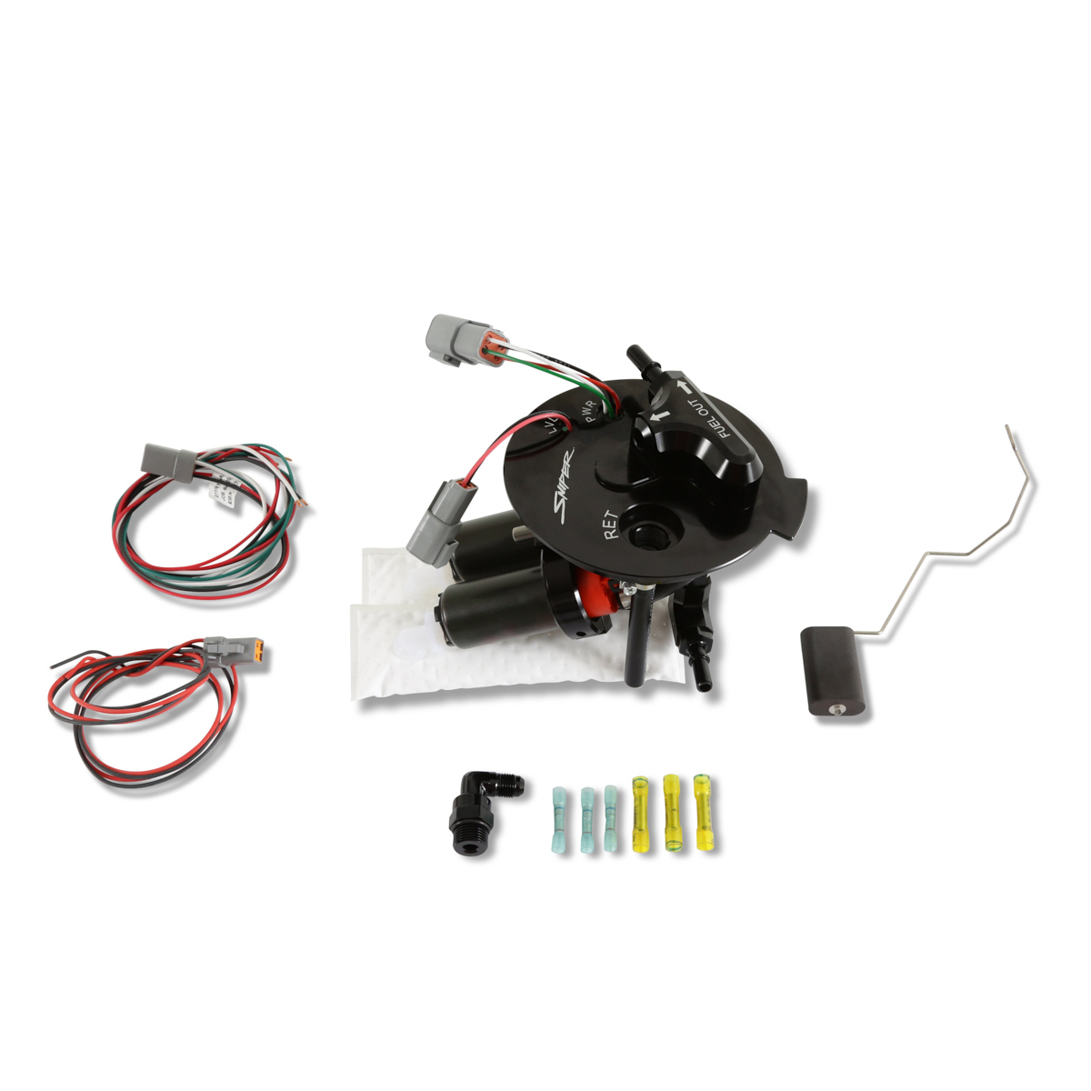 Holley 12-350 Fuel Pump, Electric, Dual 340 lph Pumps, Install Kit, Chevy Camaro 2010-15, Kit