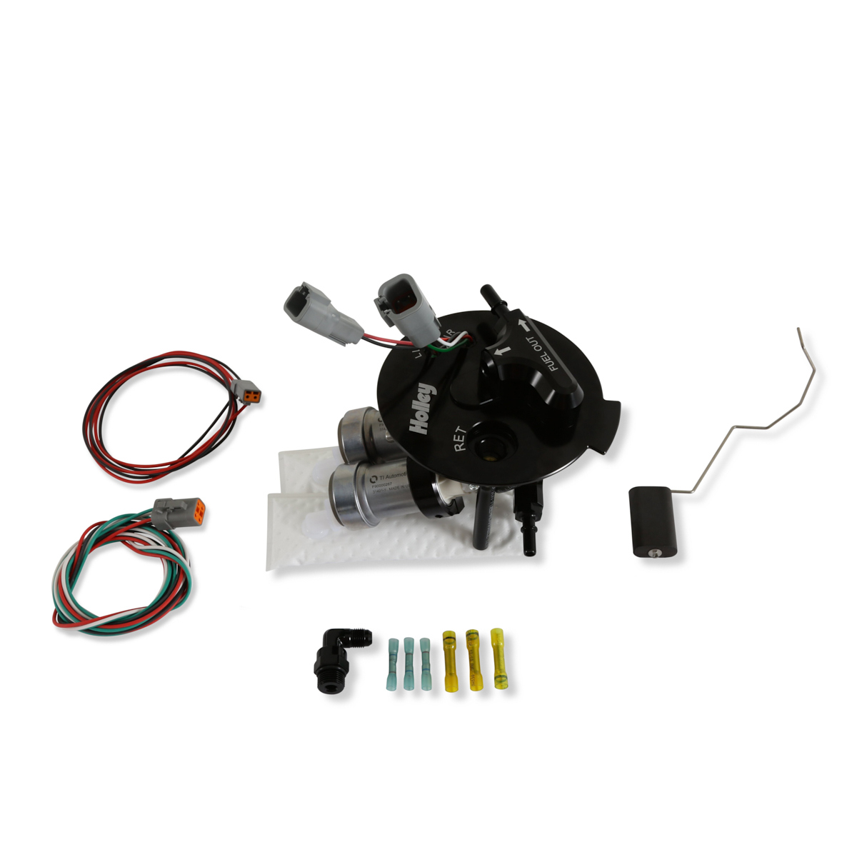 Holley 12-351 Fuel Pump, Electric, Dual 450 lph Pumps, Install Kit, Chevy Camaro 2010-15, Kit
