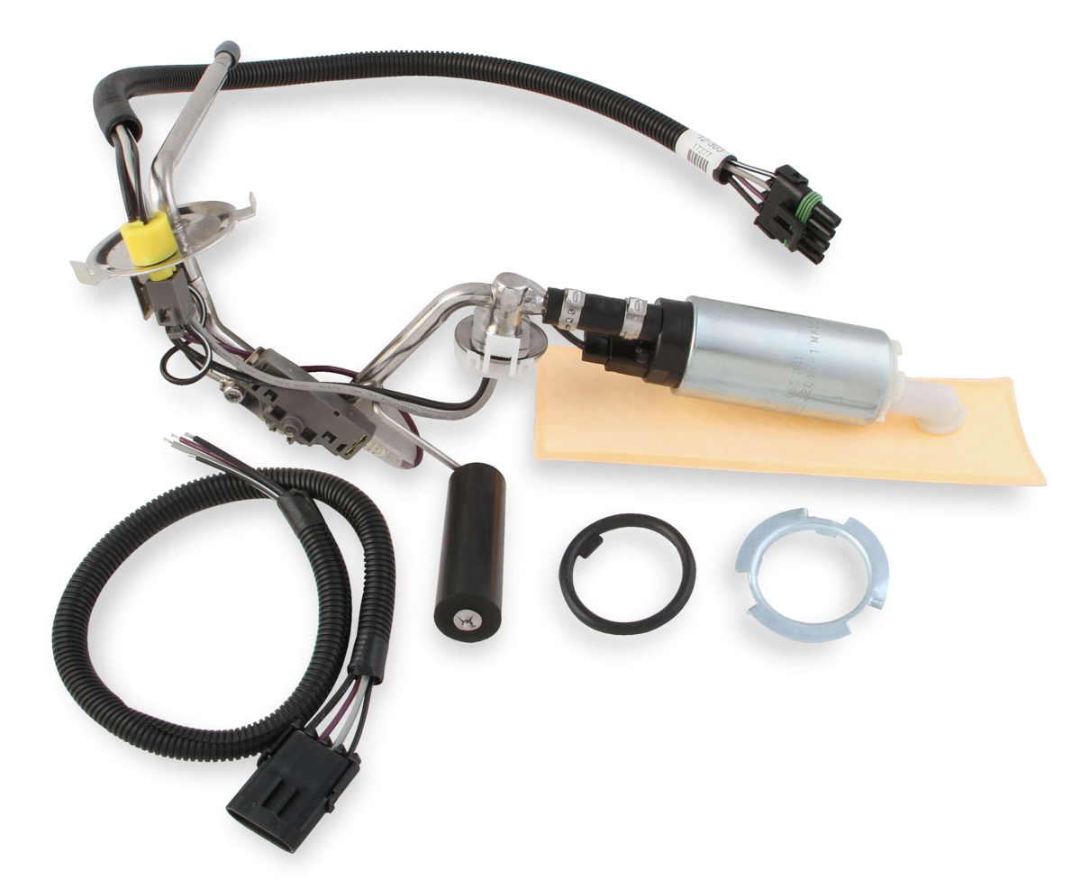 Holley 12-373 Fuel Pump, Sniper EFI, Electric, 350 lph, Install Kit, Gas, GM A-Body 1968-72, Kit