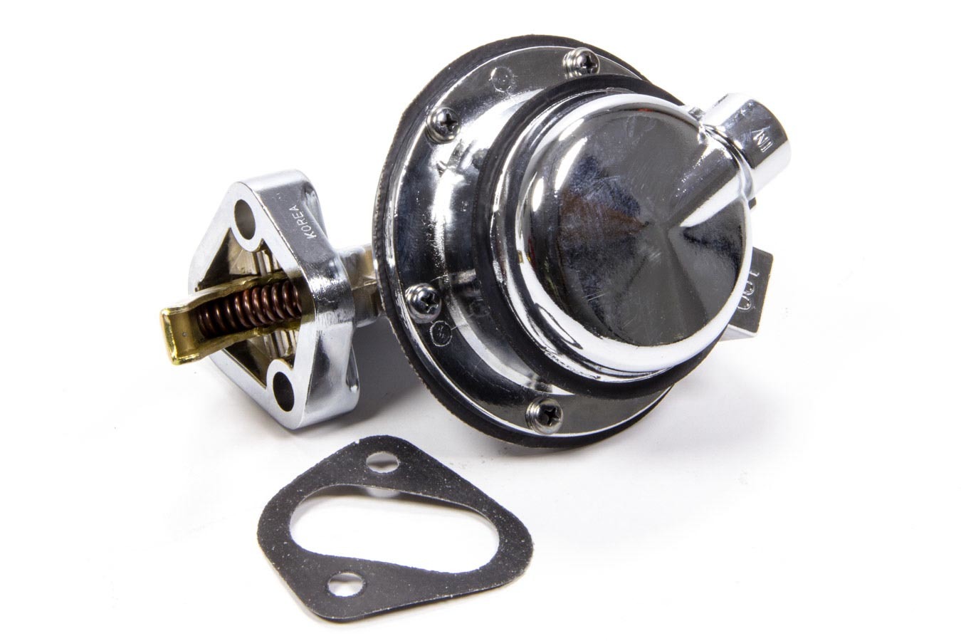 Fuel Pump - Mechanical - 110 gph - 6.5-8 psi - 3/8 in NPT Female Inlet / Outlet - Aluminum - Polished - Gas - Big Block Chevy - Each