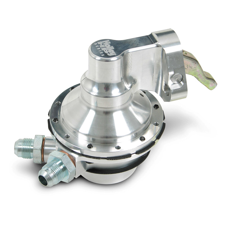 Holley HP Billet Mechanical Fuel Pumps 12-454-25 Pumps, Billet, Mechanical, 170 gph, 7.5 psi, Silver, -8 AN, Male Thread, Inlet and Outlet, Chevy, 396ci, 402ci, 427ci, 454ci, Each thumbnail 7
