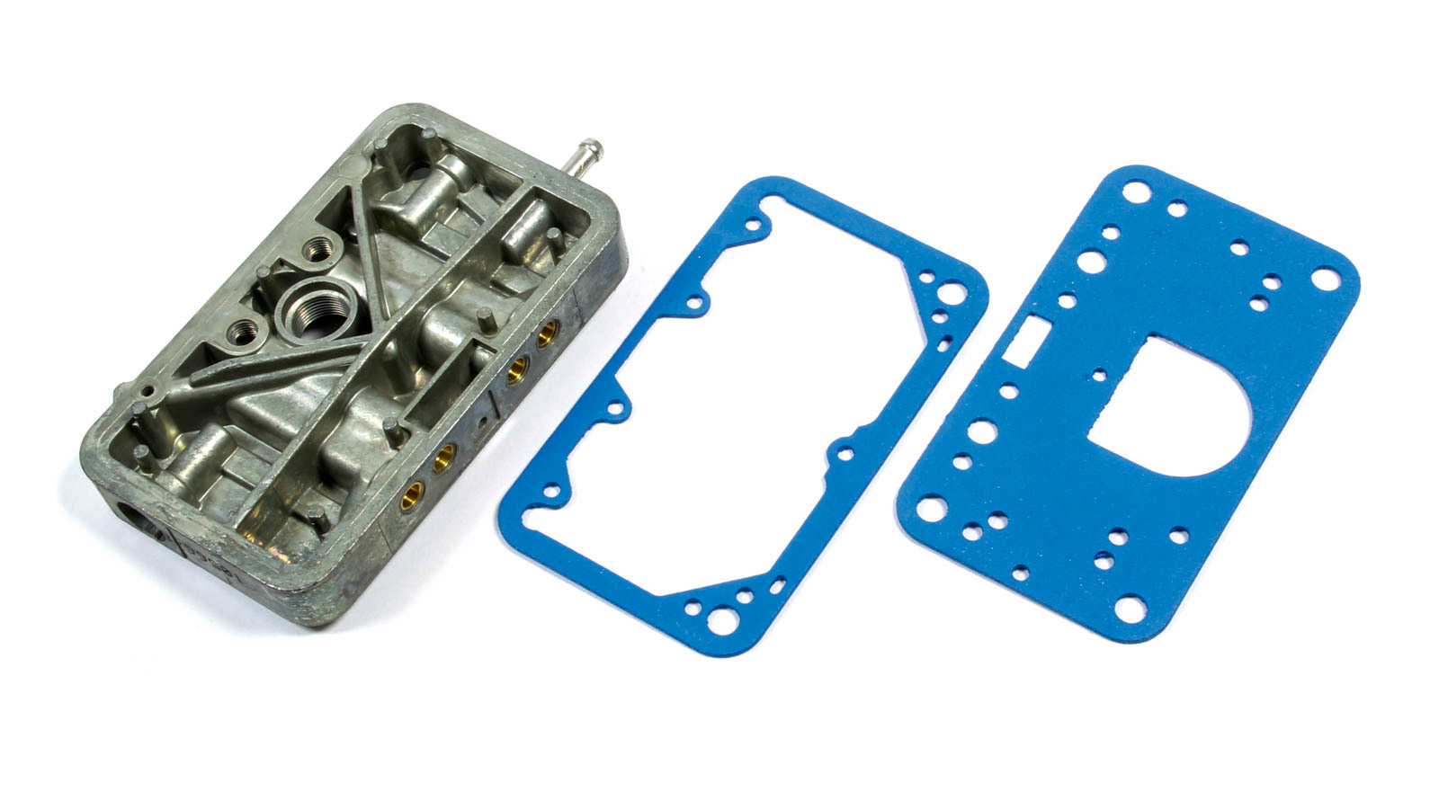 Holley Replacement Metering Blocks 134-128 Blocks, Primary, Replacement, Cast Aluminum, Gold Iridited, 4160 Series Carburetors, Each thumbnail 2