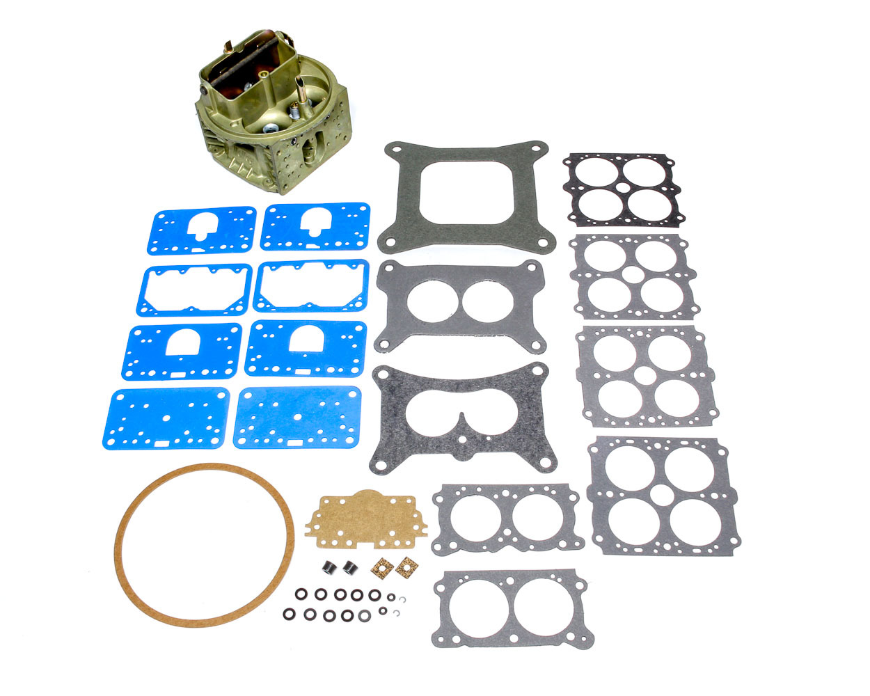 Holley Carburetor Main Bodies 134-338 Components, Body, Model 4150, 0-4779C, Replacement, 750 cfm, Cast Zinc, Dichromate, Down-Leg Boost, Gaskets, Brass Air Bleeds, Each thumbnail 3