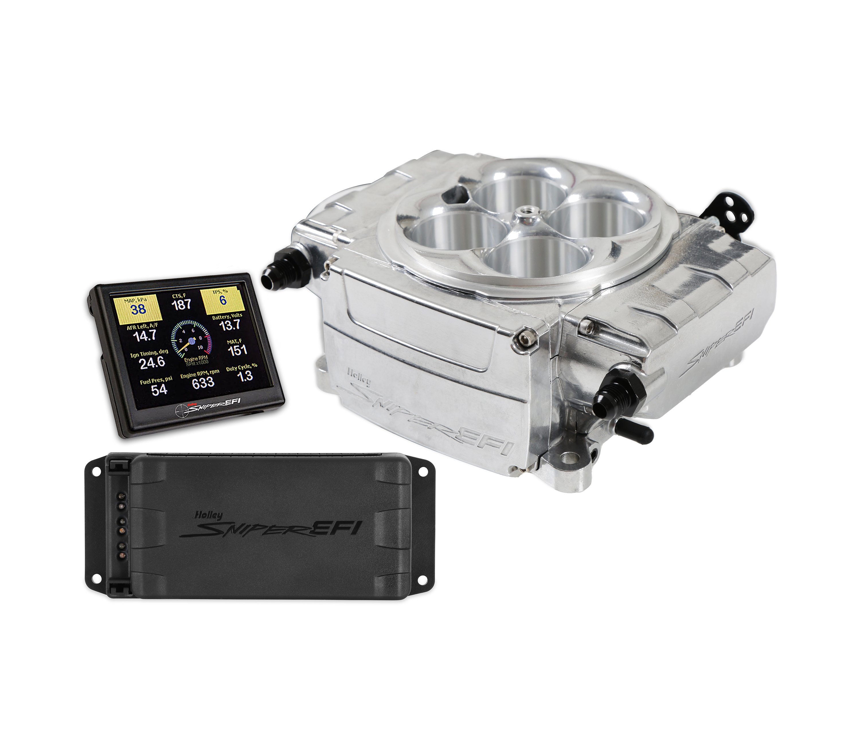 HOLLEY — HOLLEY Sniper 2 EFI Kit Polished w/PDM