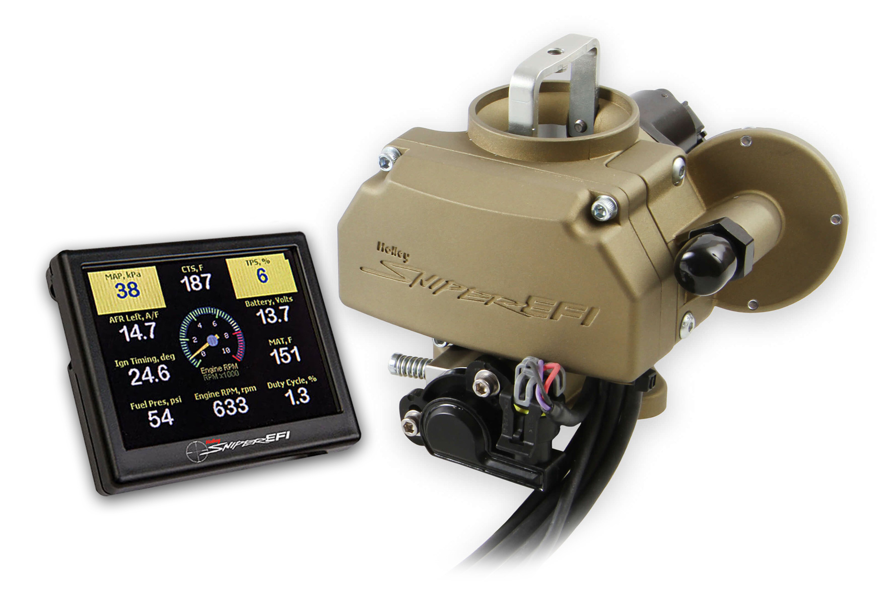 HOLLEY — HOLLEY Sniper EFI Autolite 1100 Gold Finish
