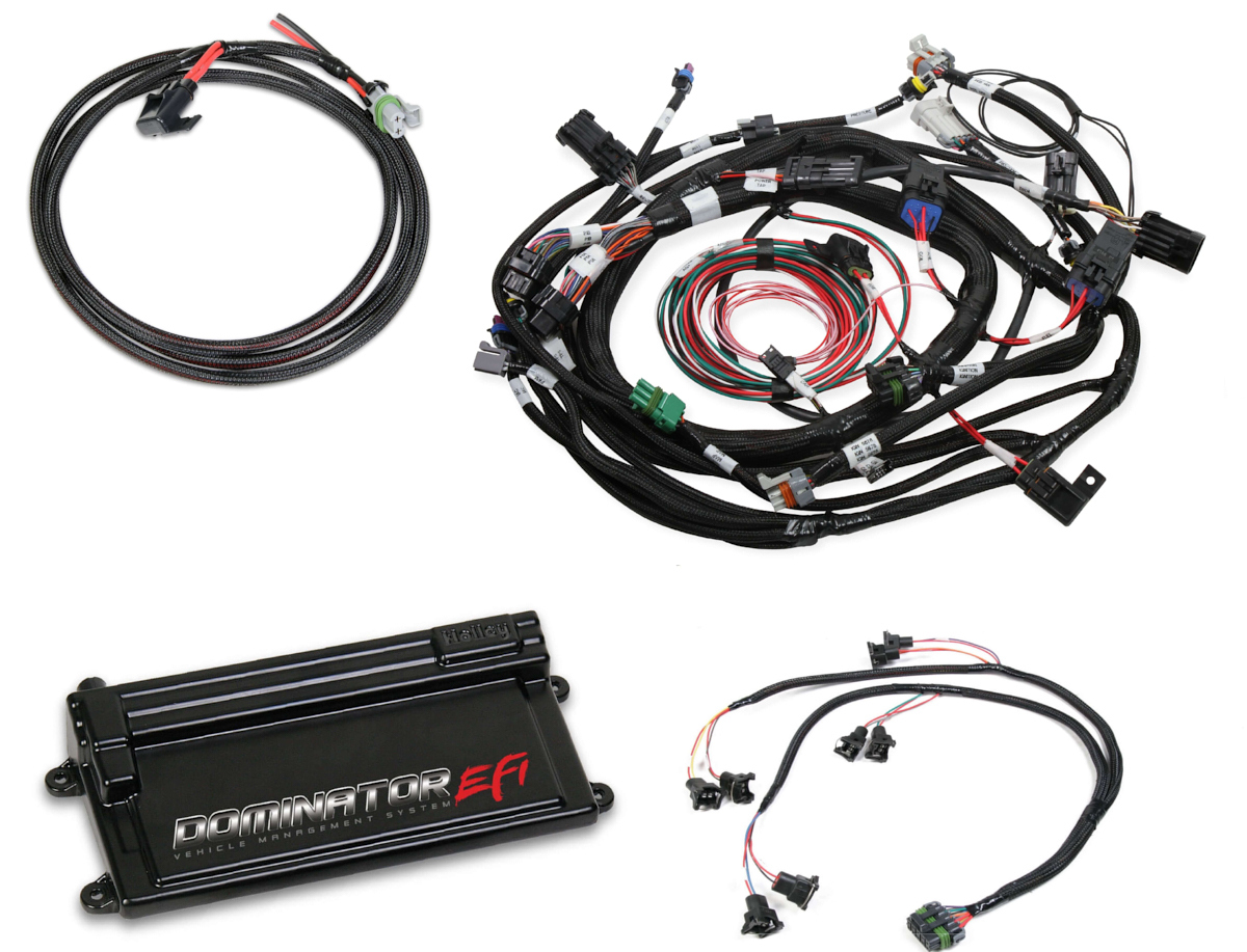 Holley 550-655 Engine Control Module, Dominator EFI, Wiring Harness, Coil On Plug Harness Included, Ford, Each