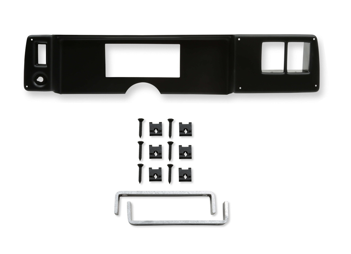 Holley EFI 6.86 in. Dash Bezels 553-408 Panels, EFI, Pro Bezel, 5/32 Thick, ABS Material, Black Matte Finish, Chevy, Camaro, Each thumbnail 6