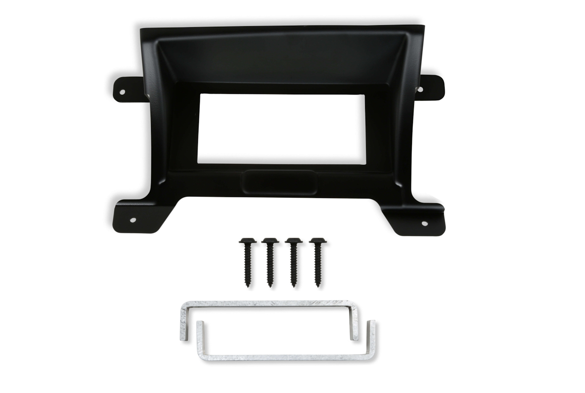 Holley 553-427 Gauge Mounting Panel, Holley EFI 6.86 in, Dash Bezel, Plastic, Black, GM Compact SUV / Truck 1986-93, Each