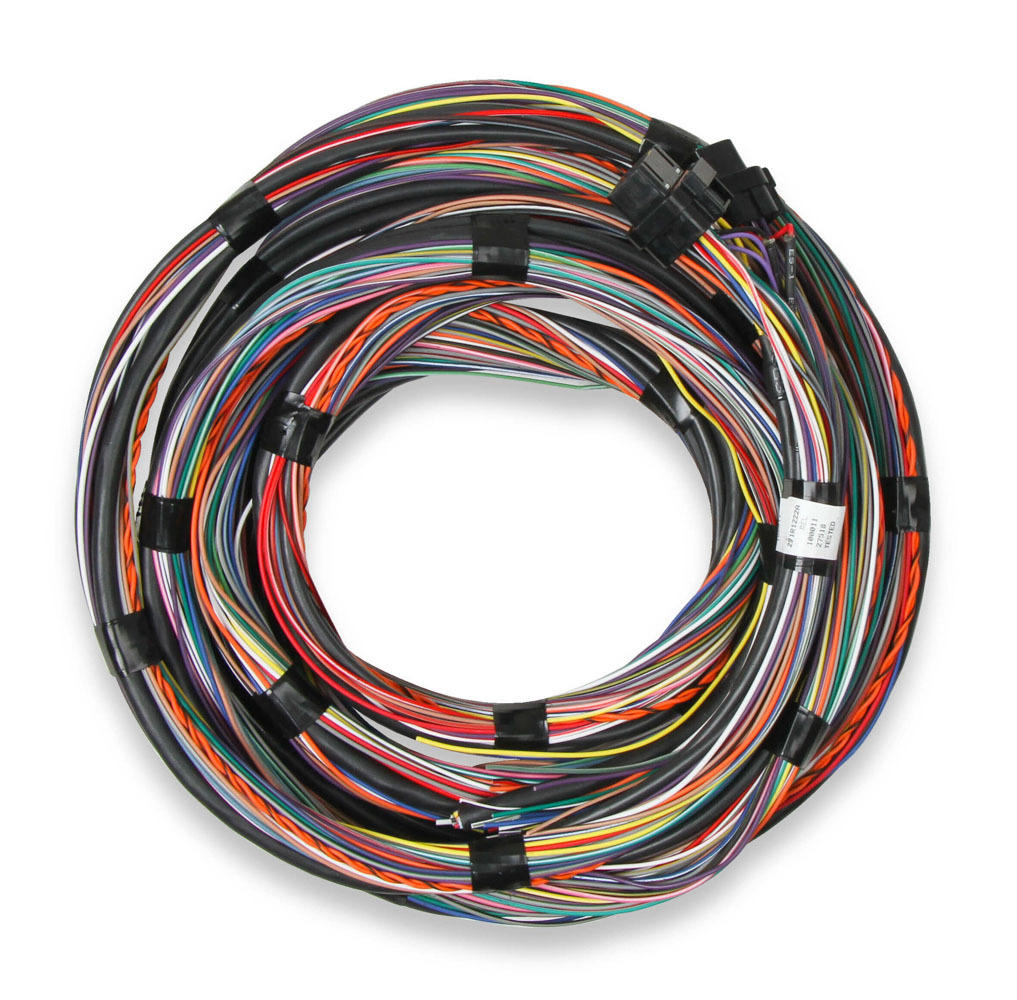 Holley 558-126 Ignition Wiring Harness, Flying Lead, 15 ft Long, Crimped, Universal, Kit