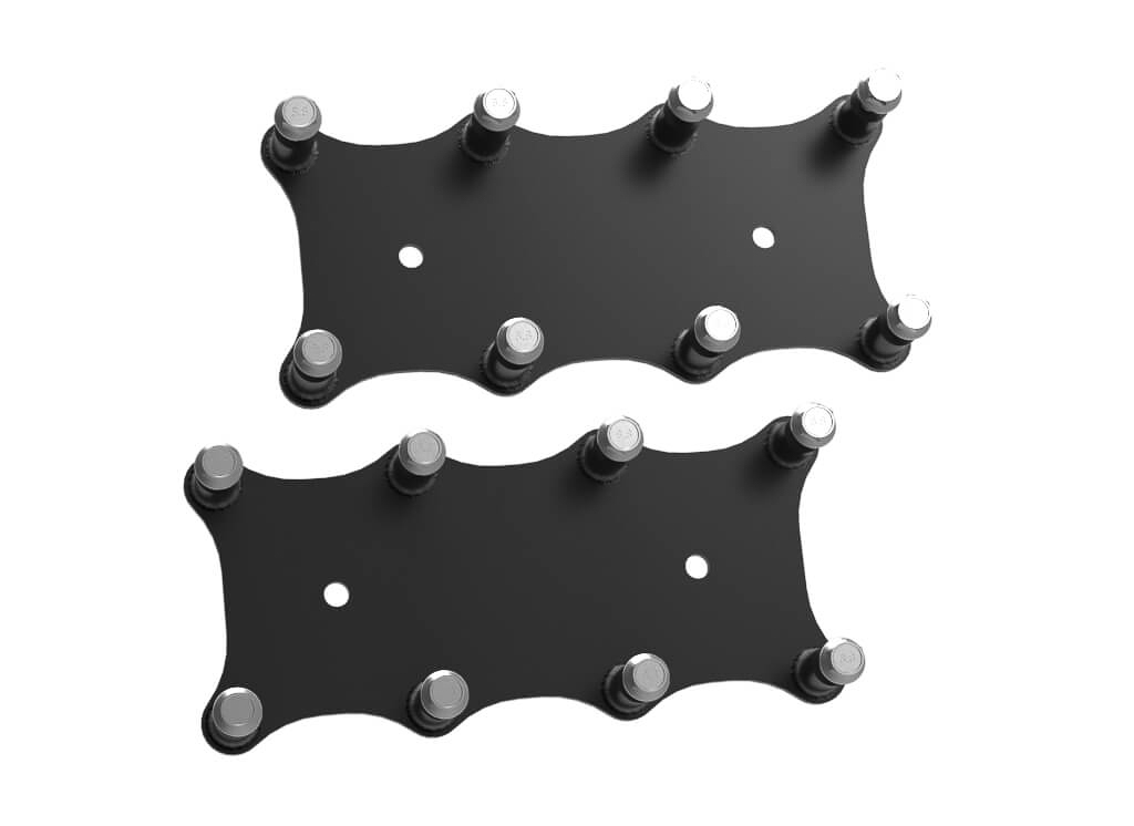 Holley 561-128 Ignition Coil Bracket, Coil Pack Style, Coil Mount Hardware Included, Aluminum, Black Powder Coat, GM LS-Series, Pair