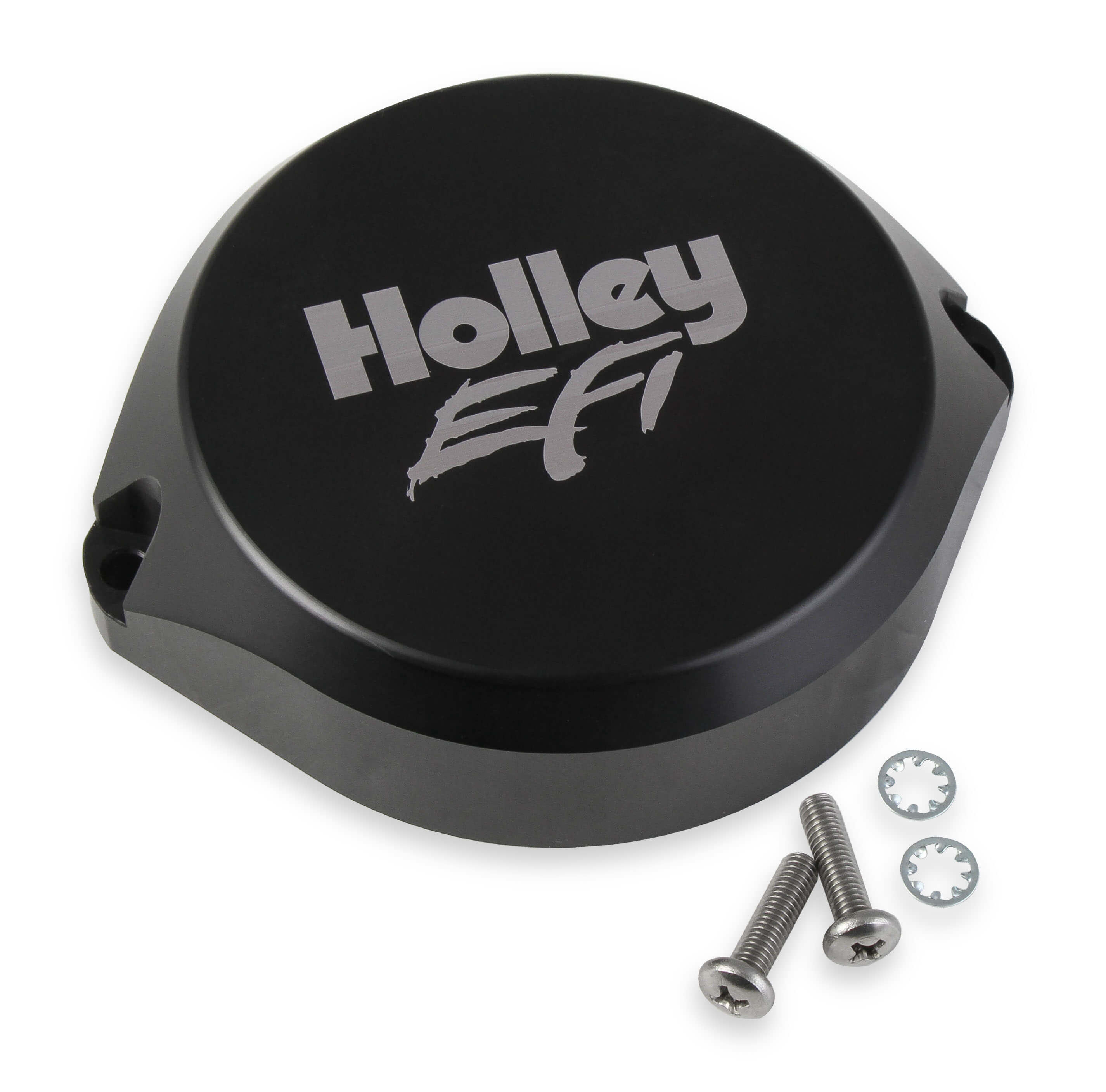 Holley 566-103 Distributor Cap, Holley EFI, Blank, Screw Down, Black, Non-Vented, Holley Dual Sync Distributors, Each