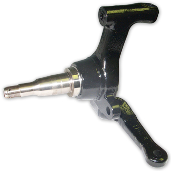 Howe Racing 344GN - Spindle, Plus 1-1/4 in Pin Height, 10 Degree, 8-1/2 in Chevy, GM Impala, Big GM Caliper, 11-3/4 in Rotor, Passenger Side, Universal, Each